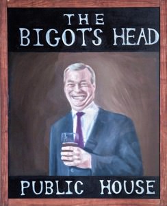 The Bigot's Head Public House Sign, 2015